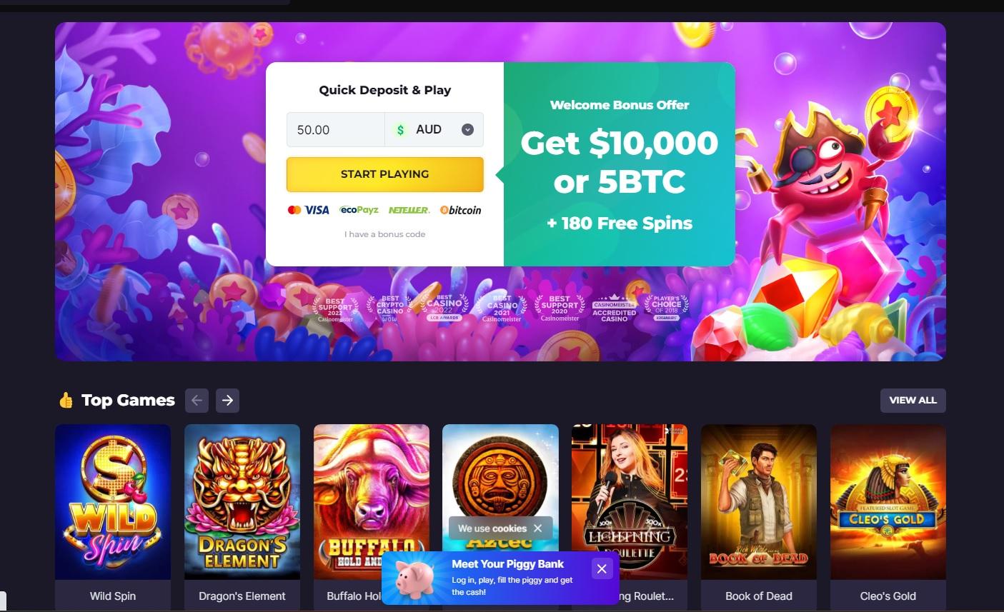 $10 minimum deposit online casino australia